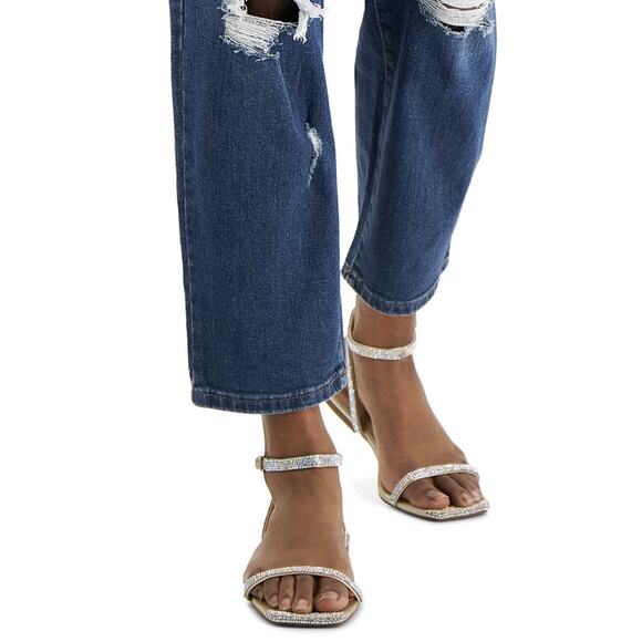 INC International Concepts Women's High Rise Ripped Mom Jeans Size 6/28 - Picture 3 of 6